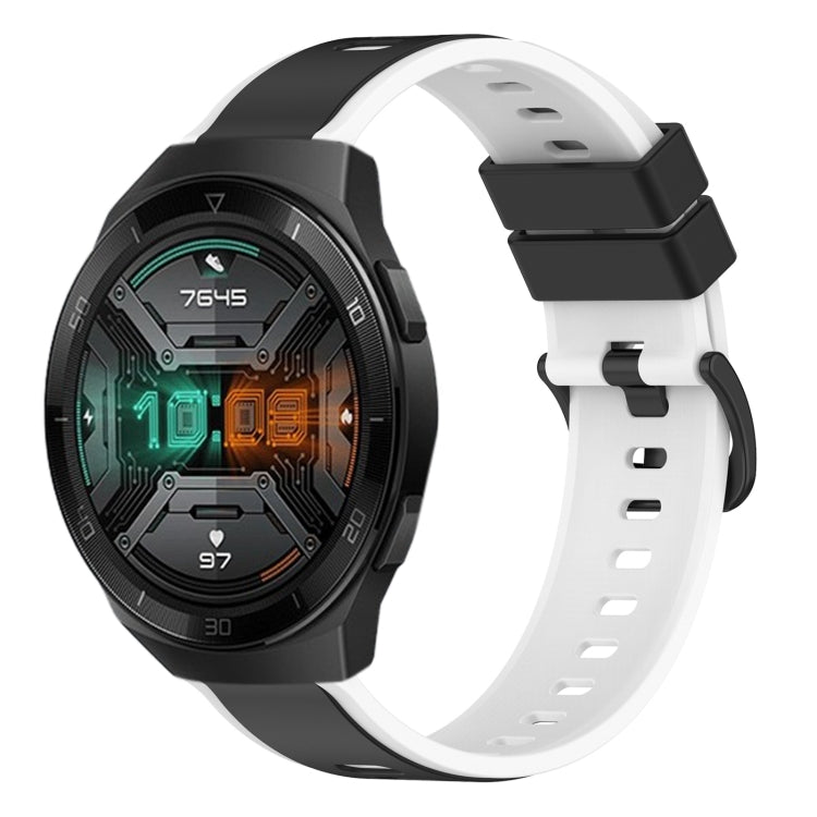 For Huawei Watch GT 2E 22mm Two-Color Silicone Watch Band