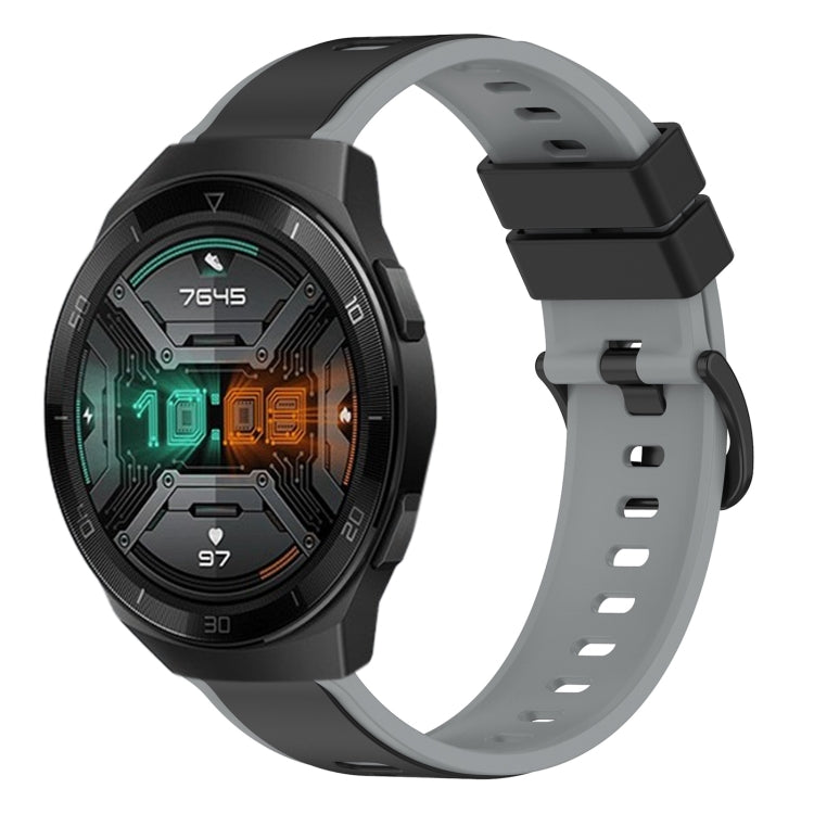 For Huawei Watch GT 2E 22mm Two-Color Silicone Watch Band