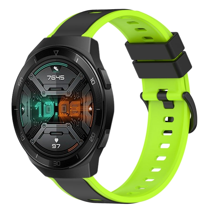 For Huawei Watch GT 2E 22mm Two-Color Silicone Watch Band