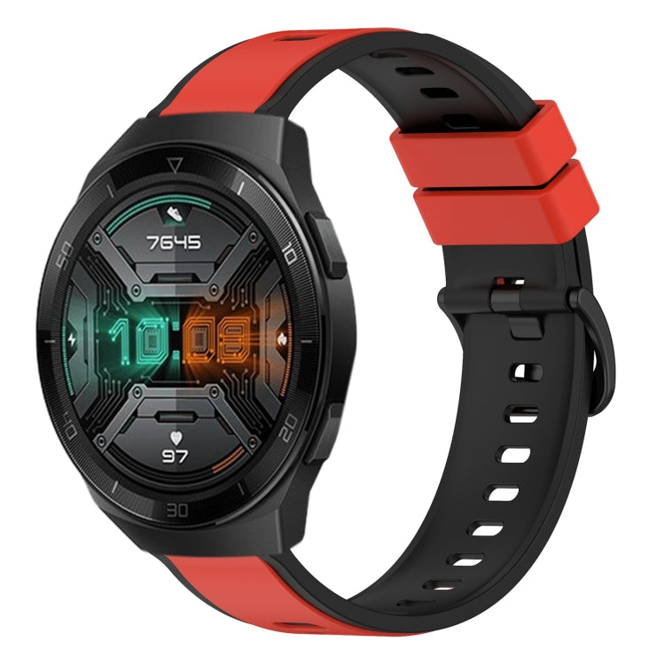 For Huawei Watch GT 2E 22mm Two-Color Silicone Watch Band