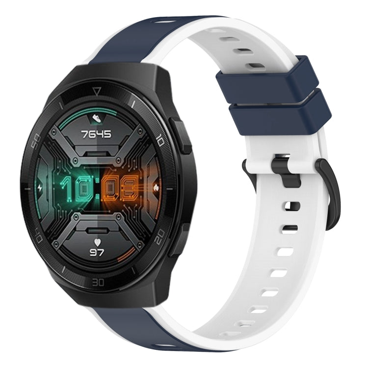 For Huawei Watch GT 2E 22mm Two-Color Silicone Watch Band