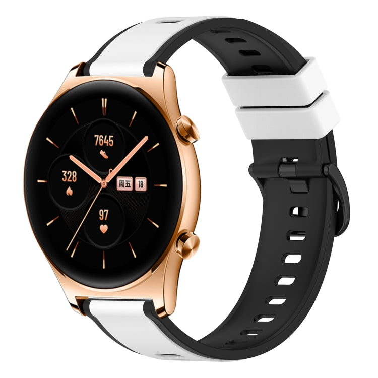 For Honor Watch GS 3 22mm Two-Color Silicone Watch Band