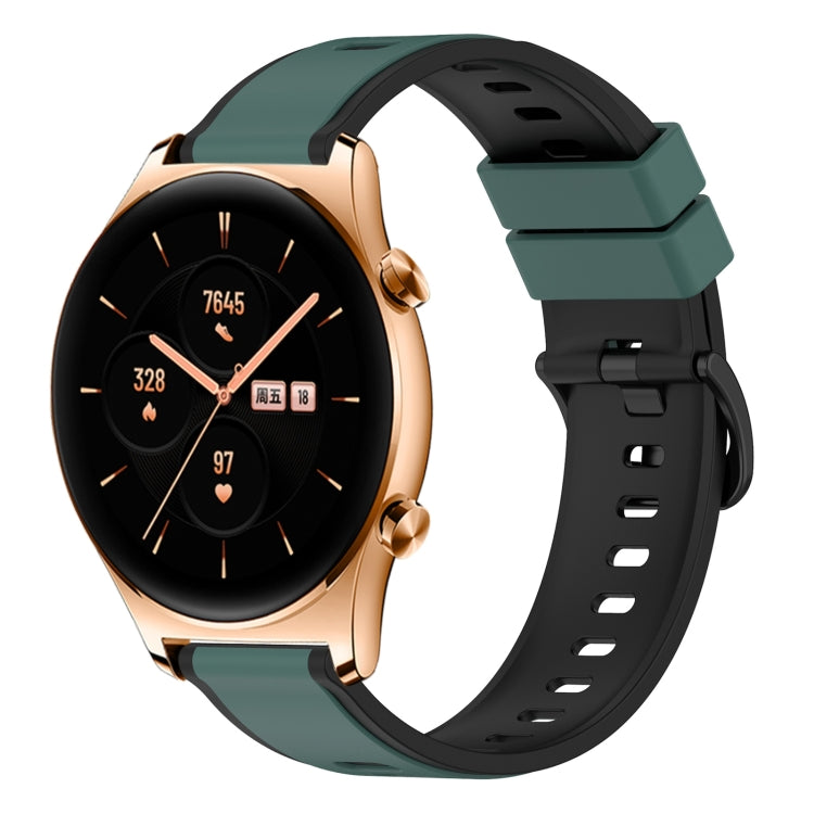 For Honor Watch GS 3 22mm Two-Color Silicone Watch Band