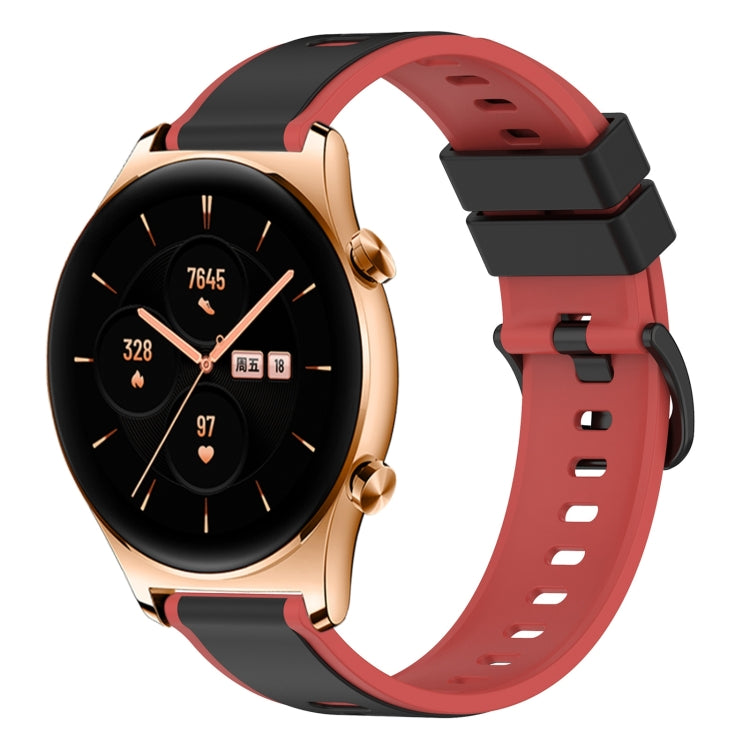 For Honor Watch GS 3 22mm Two-Color Silicone Watch Band