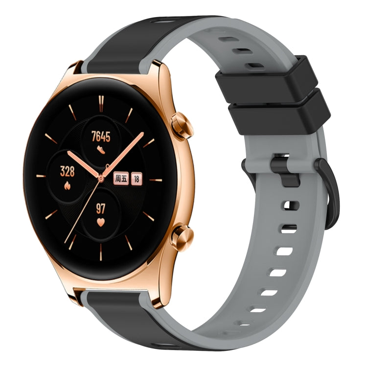 For Honor Watch GS 3 22mm Two-Color Silicone Watch Band