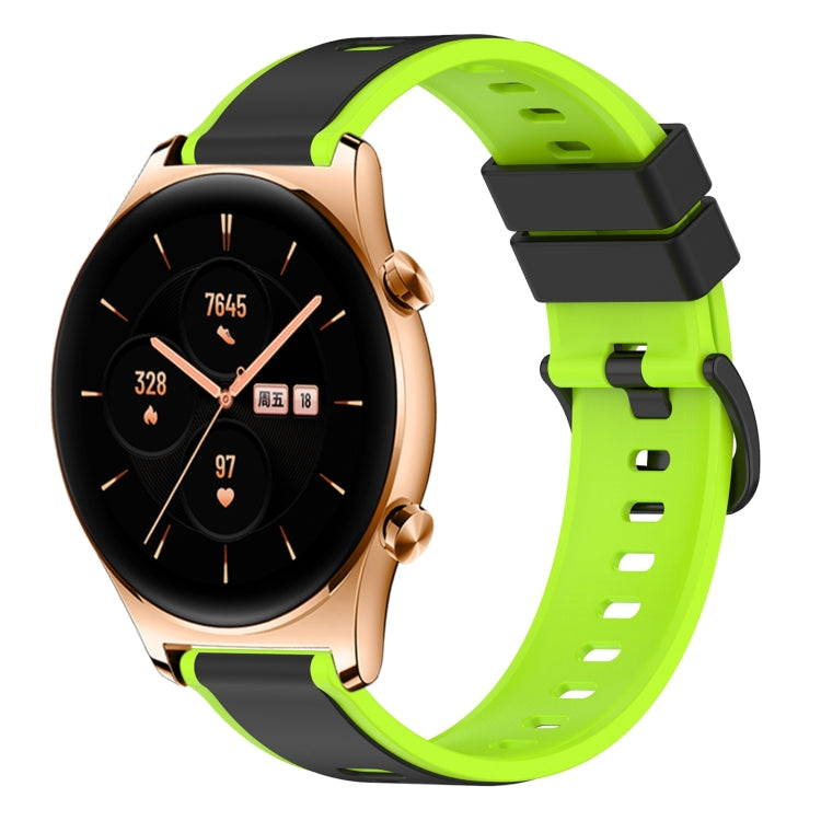 For Honor Watch GS 3 22mm Two-Color Silicone Watch Band