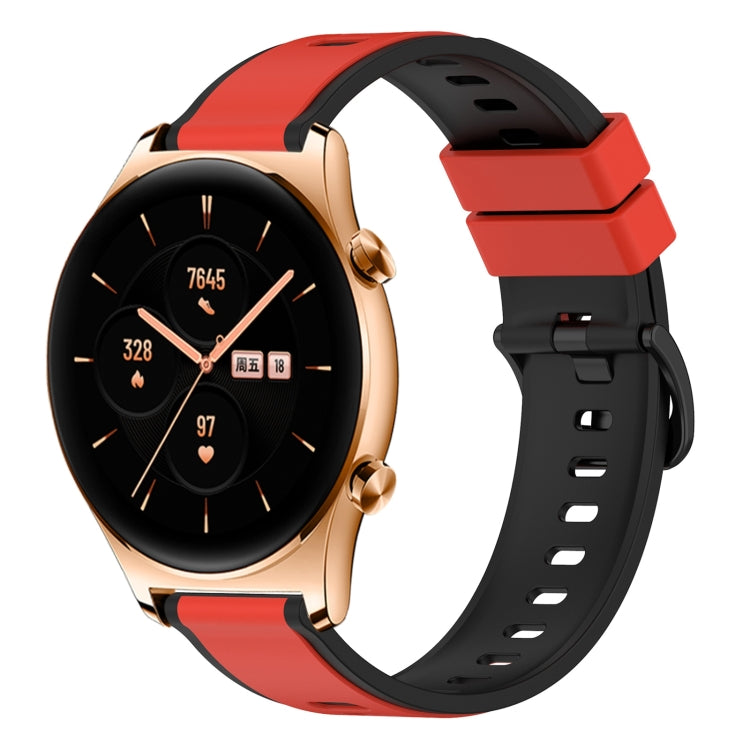 For Honor Watch GS 3 22mm Two-Color Silicone Watch Band