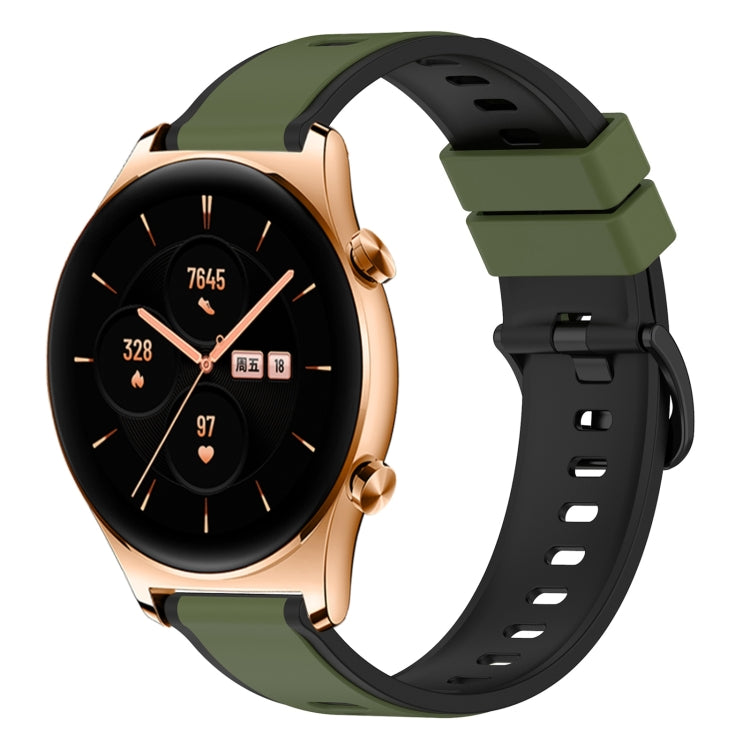 For Honor Watch GS 3 22mm Two-Color Silicone Watch Band