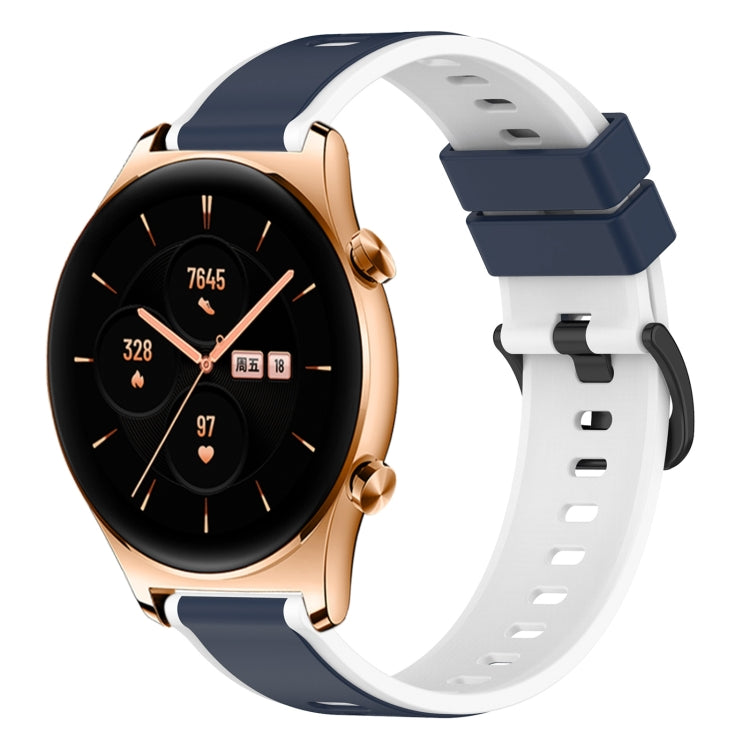 For Honor Watch GS 3 22mm Two-Color Silicone Watch Band