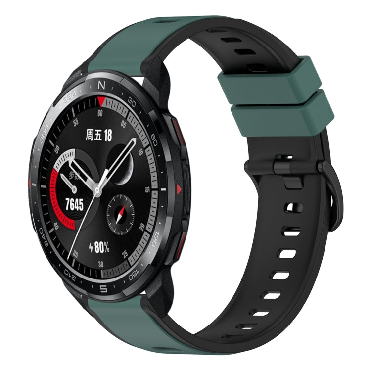 For Honor Watch GS Pro 22mm Two-Color Silicone Watch Band
