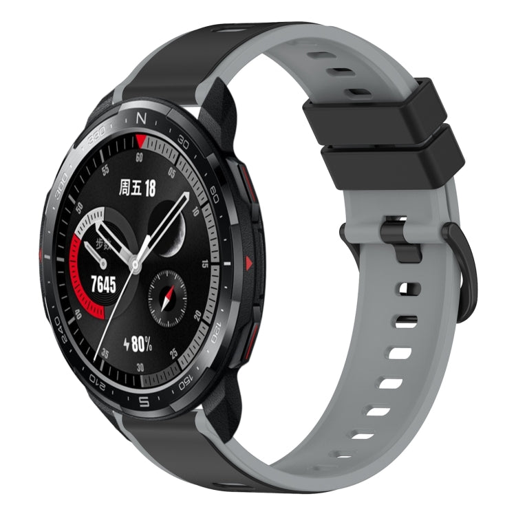 For Honor Watch GS Pro 22mm Two-Color Silicone Watch Band