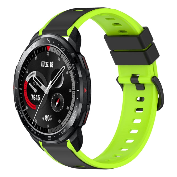 For Honor Watch GS Pro 22mm Two-Color Silicone Watch Band