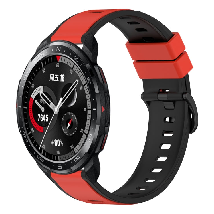 For Honor Watch GS Pro 22mm Two-Color Silicone Watch Band