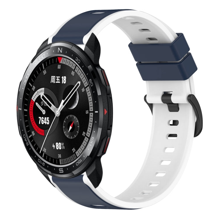 For Honor Watch GS Pro 22mm Two-Color Silicone Watch Band