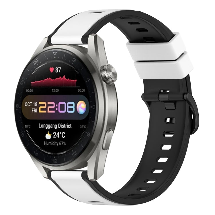 For Huawei Watch 3 Pro New 22mm Two-Color Silicone Watch Band
