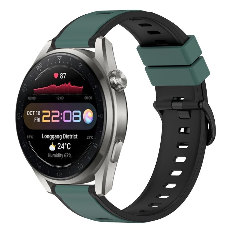 For Huawei Watch 3 Pro New 22mm Two-Color Silicone Watch Band
