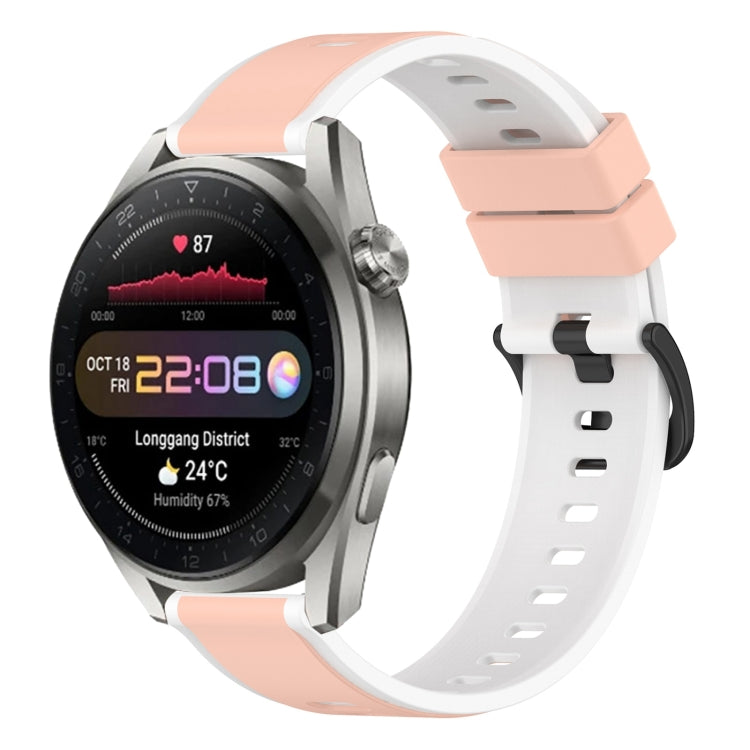 For Huawei Watch 3 Pro New 22mm Two-Color Silicone Watch Band