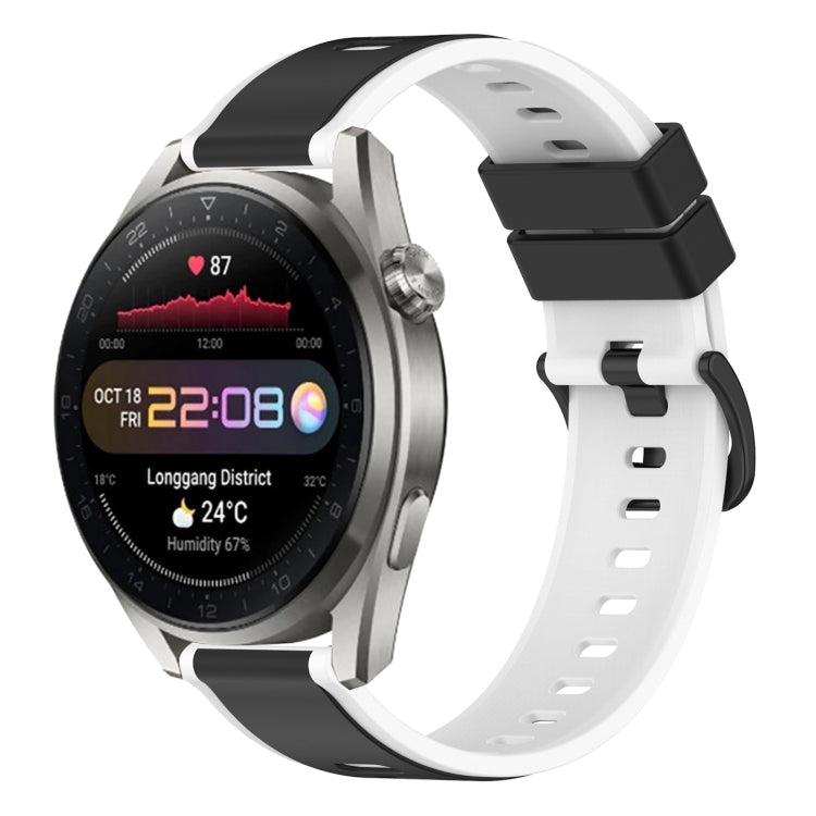 For Huawei Watch 3 Pro New 22mm Two-Color Silicone Watch Band