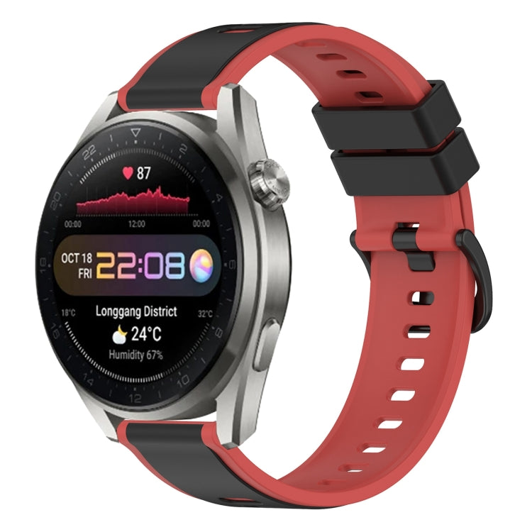 For Huawei Watch 3 Pro New 22mm Two-Color Silicone Watch Band