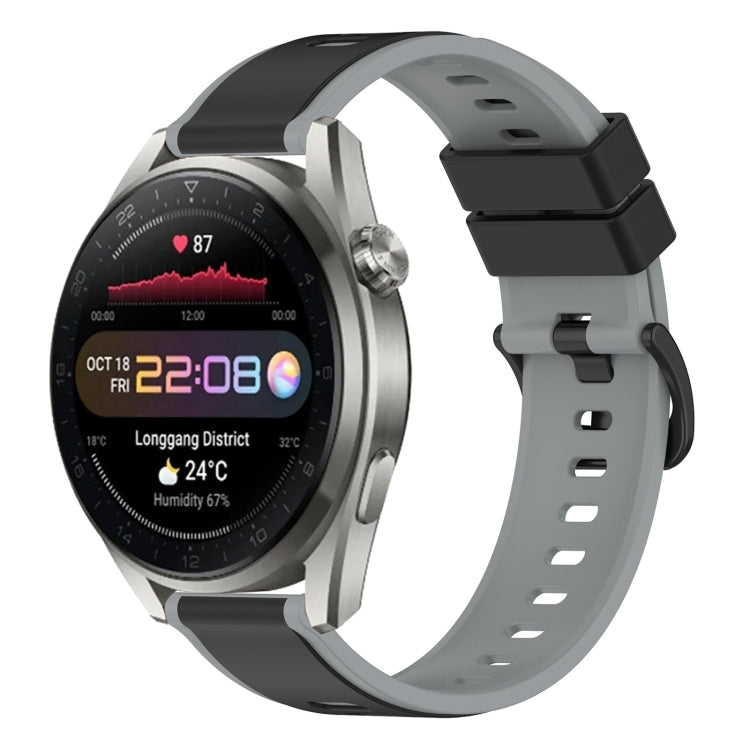 For Huawei Watch 3 Pro New 22mm Two-Color Silicone Watch Band