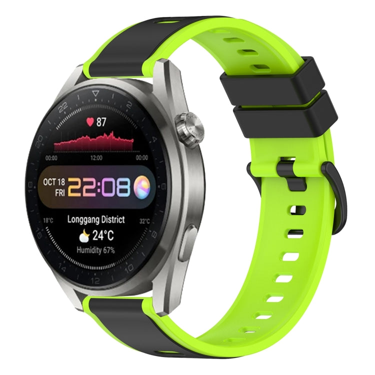 For Huawei Watch 3 Pro New 22mm Two-Color Silicone Watch Band