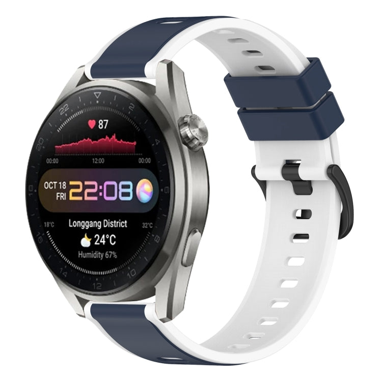 For Huawei Watch 3 Pro New 22mm Two-Color Silicone Watch Band