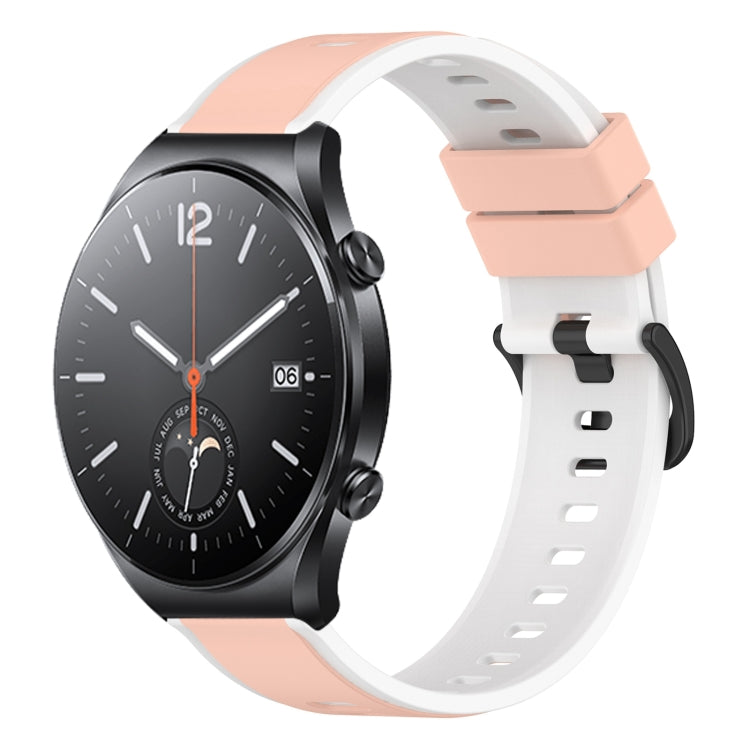 For Xiaomi MI Watch S1 22mm Two-Color Silicone Watch Band
