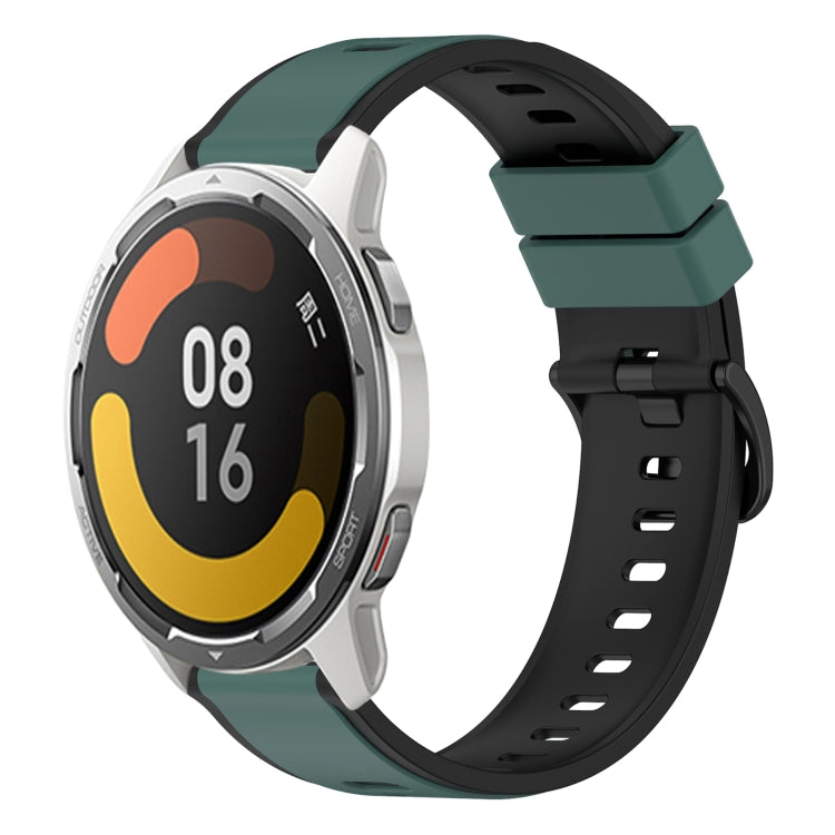 For Xiaomi MI Watch Color 2 22mm Two-Color Silicone Watch Band