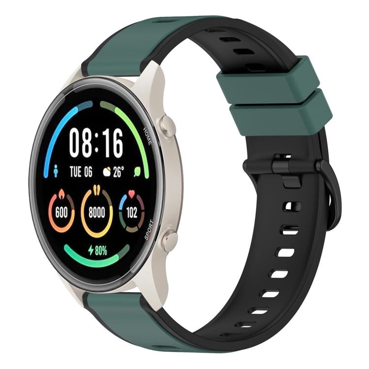 For Xiaomi MI Watch Sport 22mm Two-Color Silicone Watch Band
