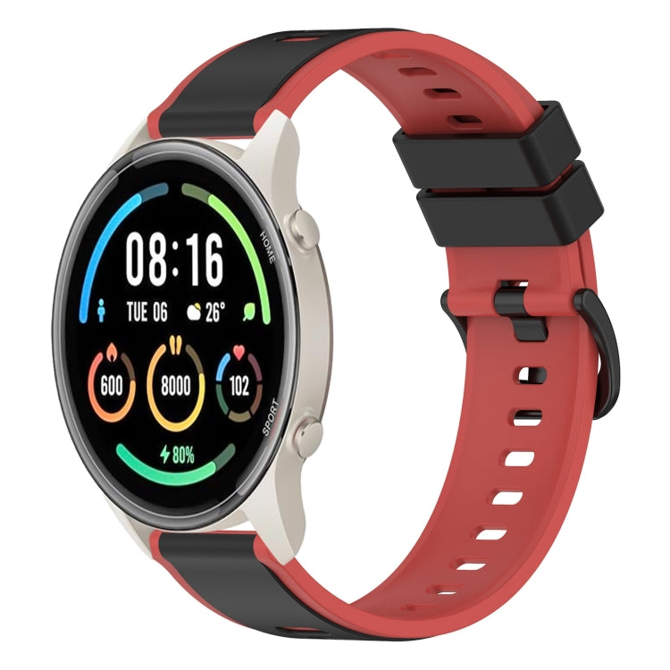 For Xiaomi MI Watch Sport 22mm Two-Color Silicone Watch Band