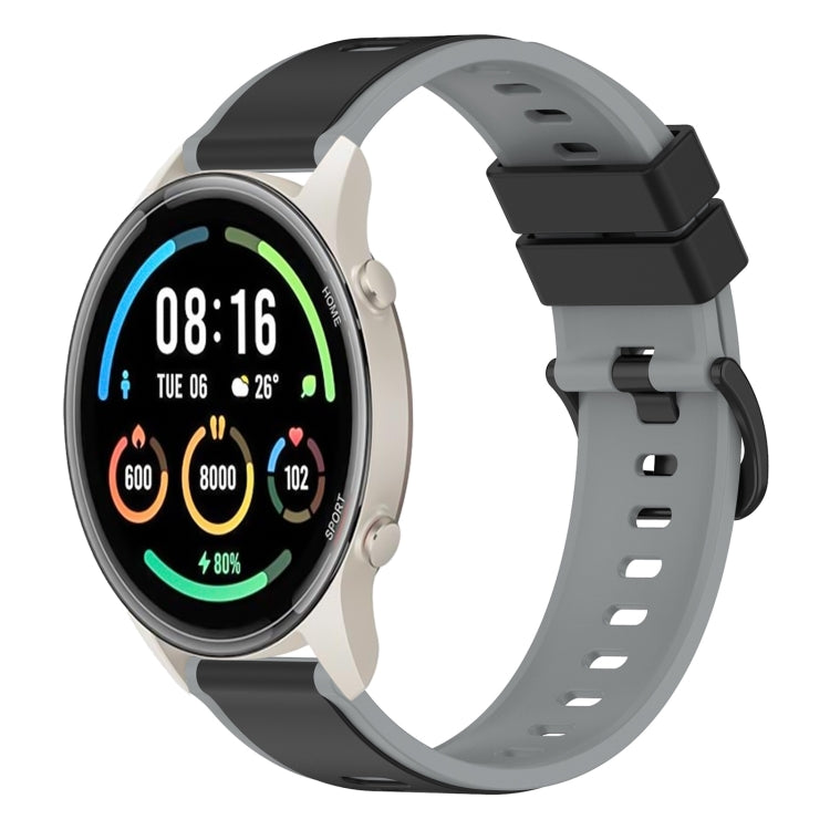 For Xiaomi MI Watch Sport 22mm Two-Color Silicone Watch Band