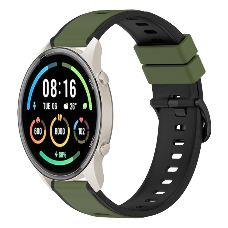 For Xiaomi MI Watch Sport 22mm Two-Color Silicone Watch Band