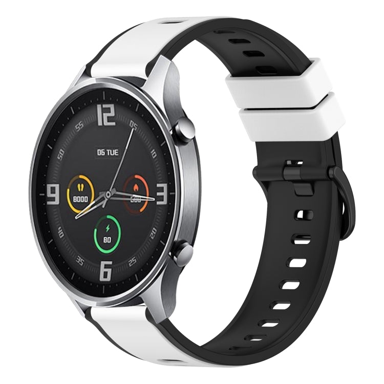 For Xiaomi MI Watch Color 22mm Two-Color Silicone Watch Band