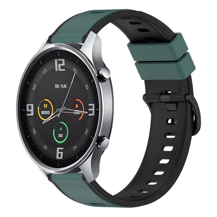 For Xiaomi MI Watch Color 22mm Two-Color Silicone Watch Band