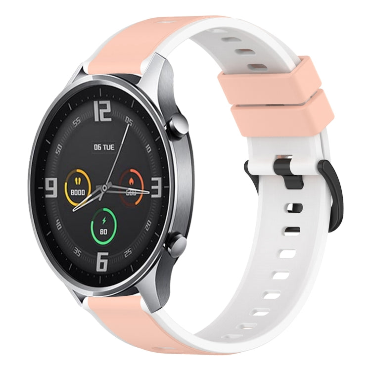 For Xiaomi MI Watch Color 22mm Two-Color Silicone Watch Band