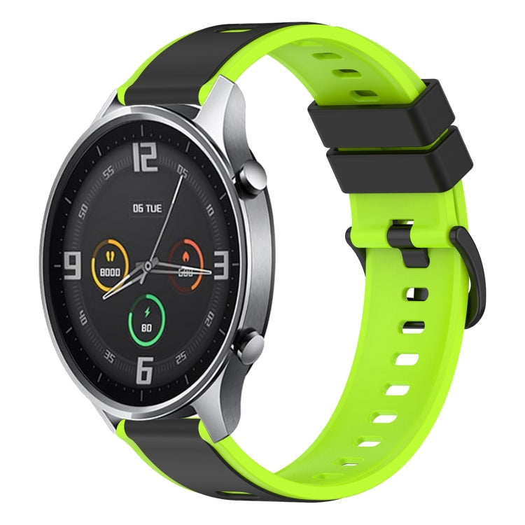 For Xiaomi MI Watch Color 22mm Two-Color Silicone Watch Band