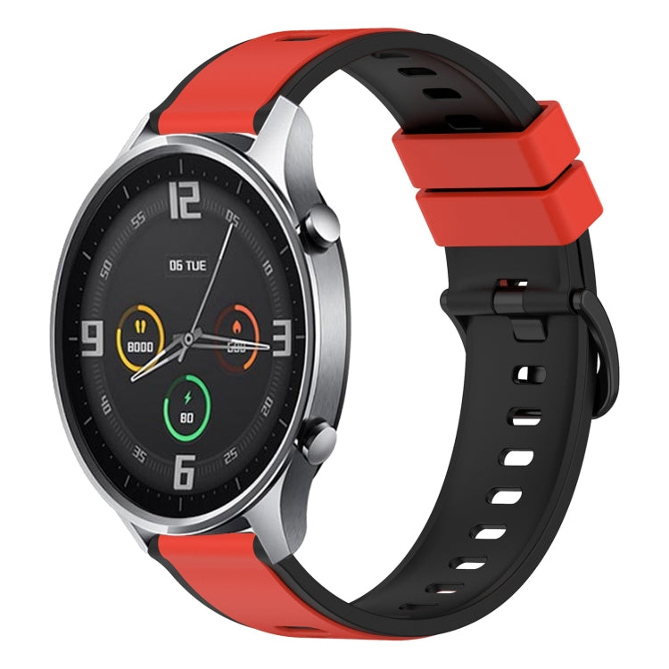 For Xiaomi MI Watch Color 22mm Two-Color Silicone Watch Band