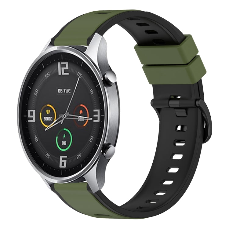 For Xiaomi MI Watch Color 22mm Two-Color Silicone Watch Band