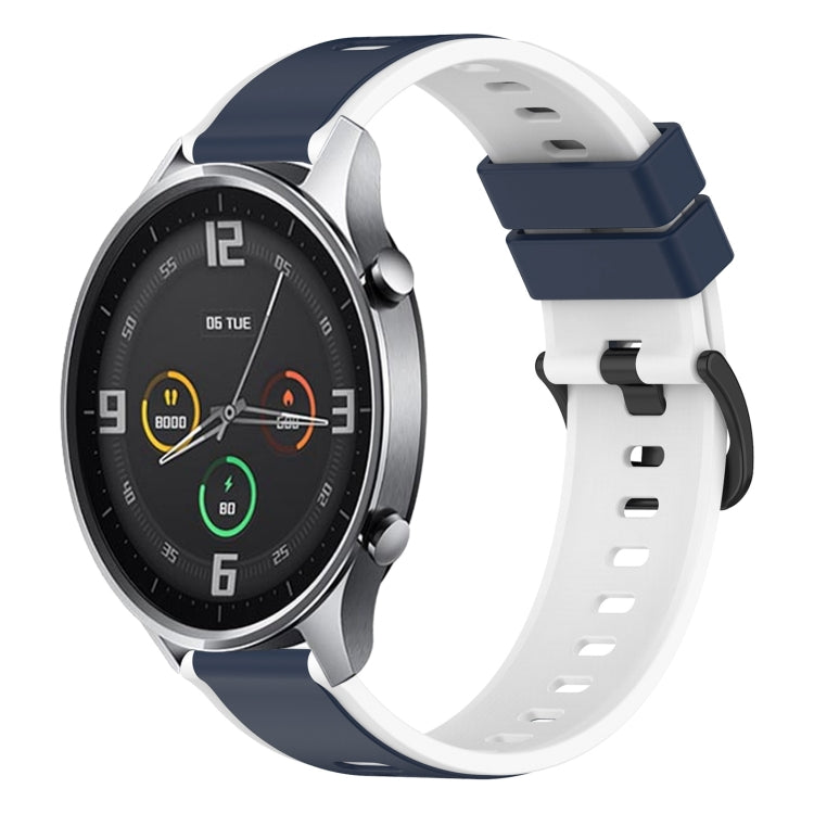 For Xiaomi MI Watch Color 22mm Two-Color Silicone Watch Band