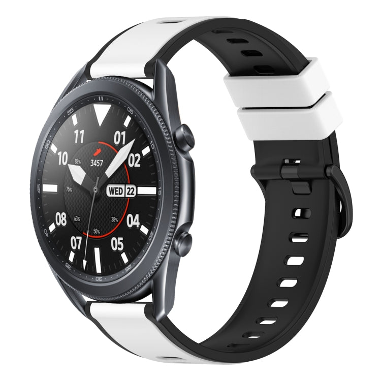 For Samsung Galaxy Watch3 45mm 22mm Two-Color Silicone Watch Band