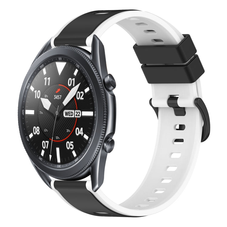 For Samsung Galaxy Watch3 45mm 22mm Two-Color Silicone Watch Band