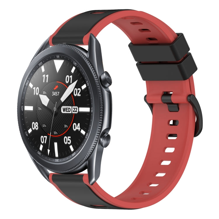 For Samsung Galaxy Watch3 45mm 22mm Two-Color Silicone Watch Band