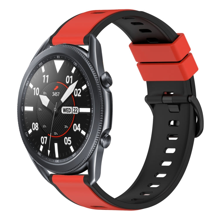For Samsung Galaxy Watch3 45mm 22mm Two-Color Silicone Watch Band
