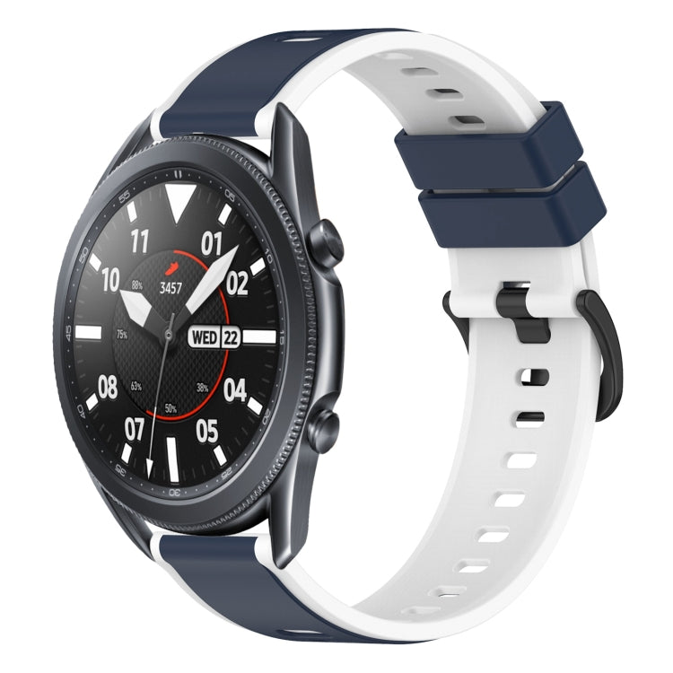 For Samsung Galaxy Watch3 45mm 22mm Two-Color Silicone Watch Band