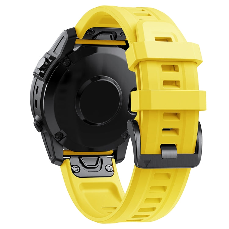 For Garmin Fenix 3 Metal Buckle Solid Color Silicone Watch Band