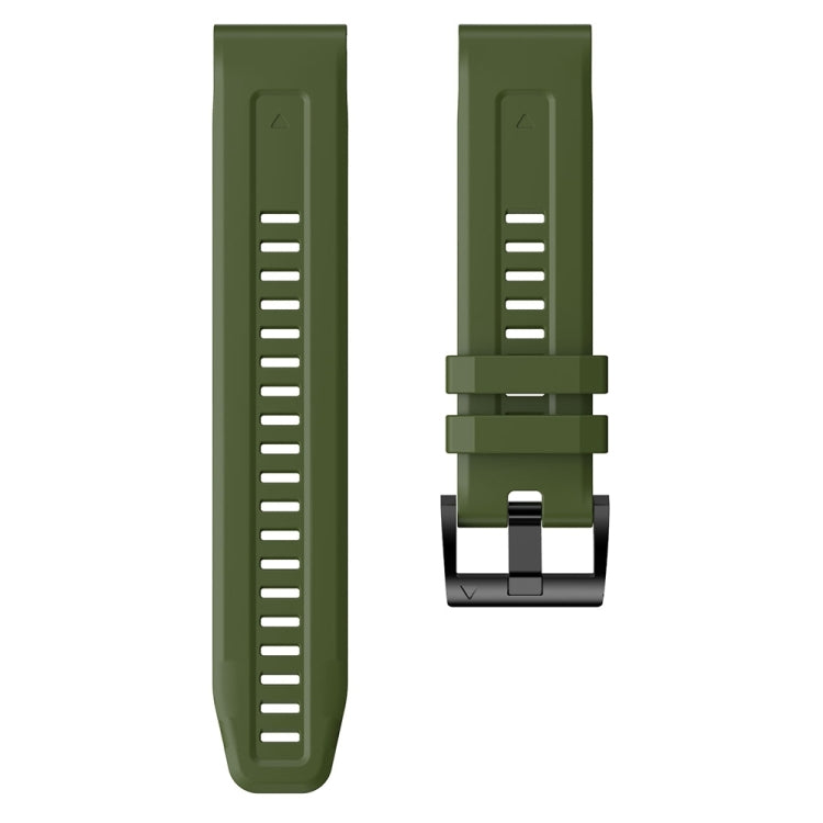 For Garmin Approach S62 Metal Buckle Solid Color Silicone Watch Band