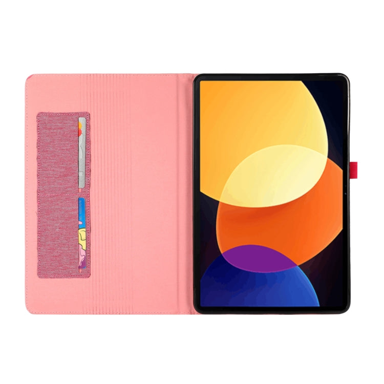 For Xiaomi Mi Pad 5 Pro 12.4  Fabric Leather Tablet Case