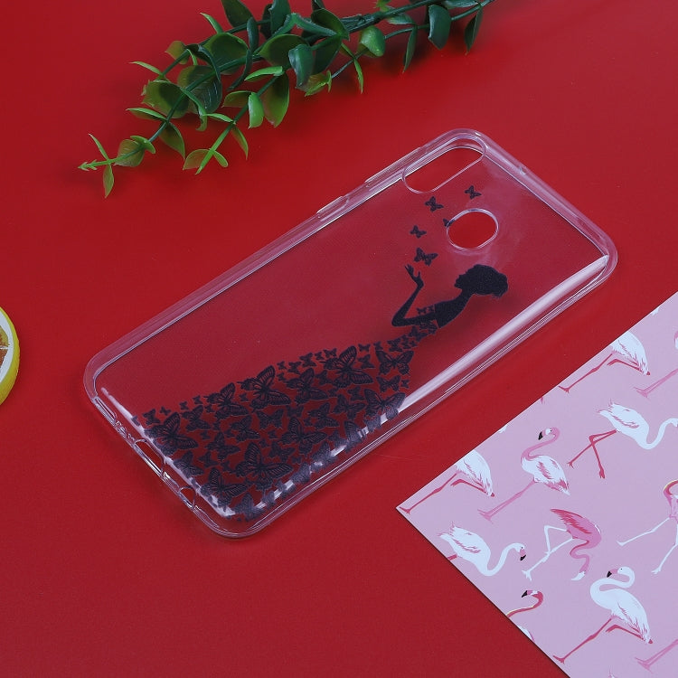 Stylish and Beautiful Pattern TPU Drop Protection Cover for Galaxy M20