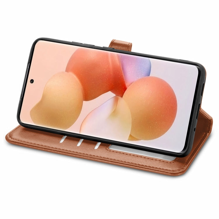 For Xiaomi 12T / 12T Pro / Redmi K50 Ultra Retro Solid Color Buckle Leather Phone Case