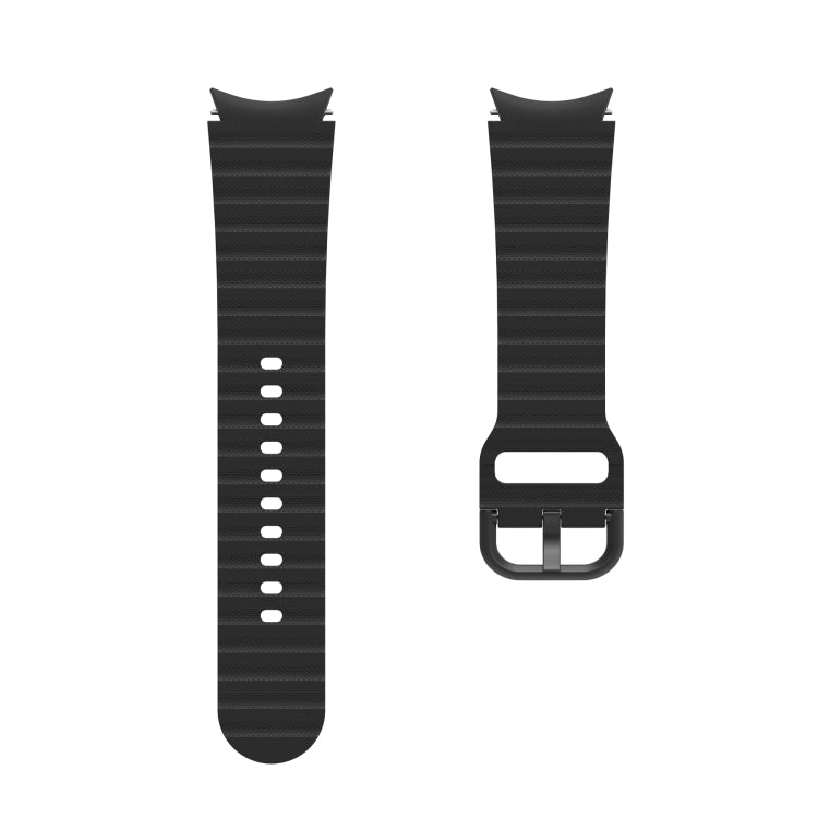 For Samsung Galaxy Watch 5 / 5 Pro Wave Dotted Pure Color Buckle Silicone Watch Band